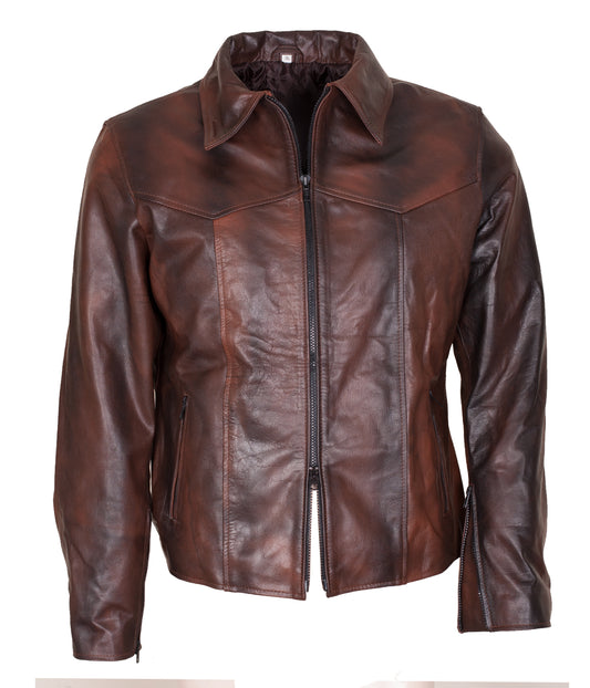 Antique Brown Vintage Leather Jacket