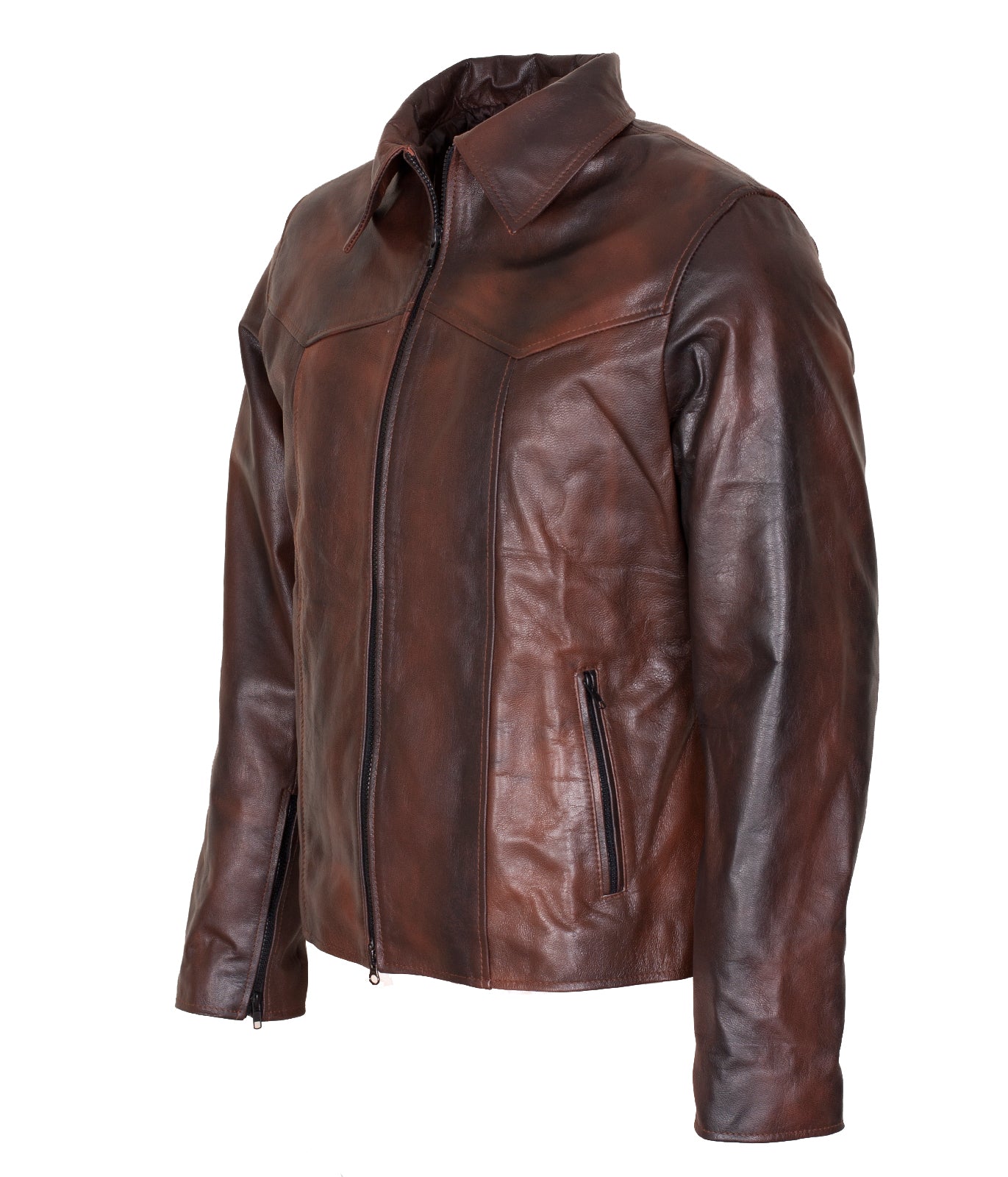 Antique Brown Vintage Leather Jacket