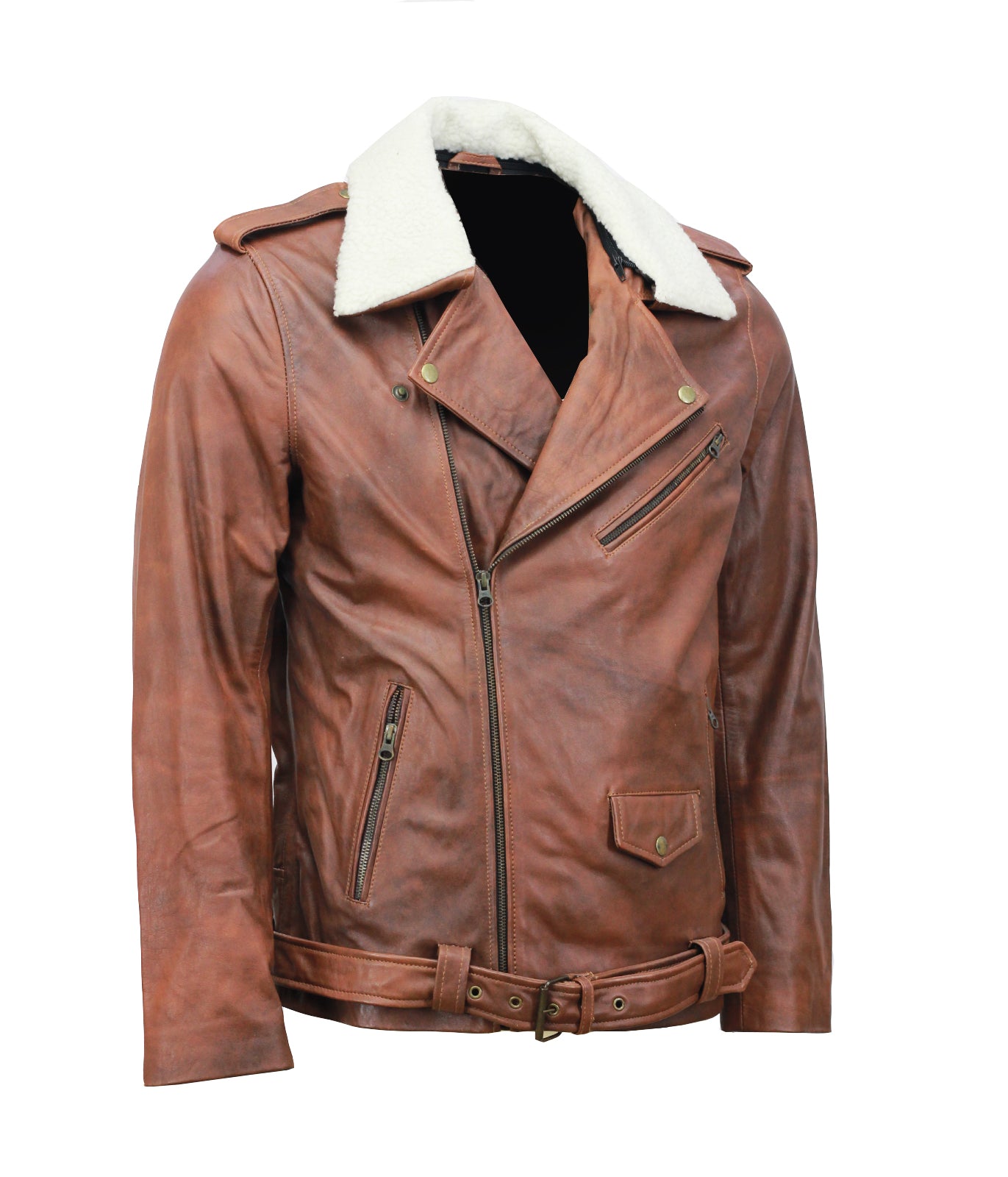Fur_collar_Brando_jacket_Men_Sale_waxed_leather