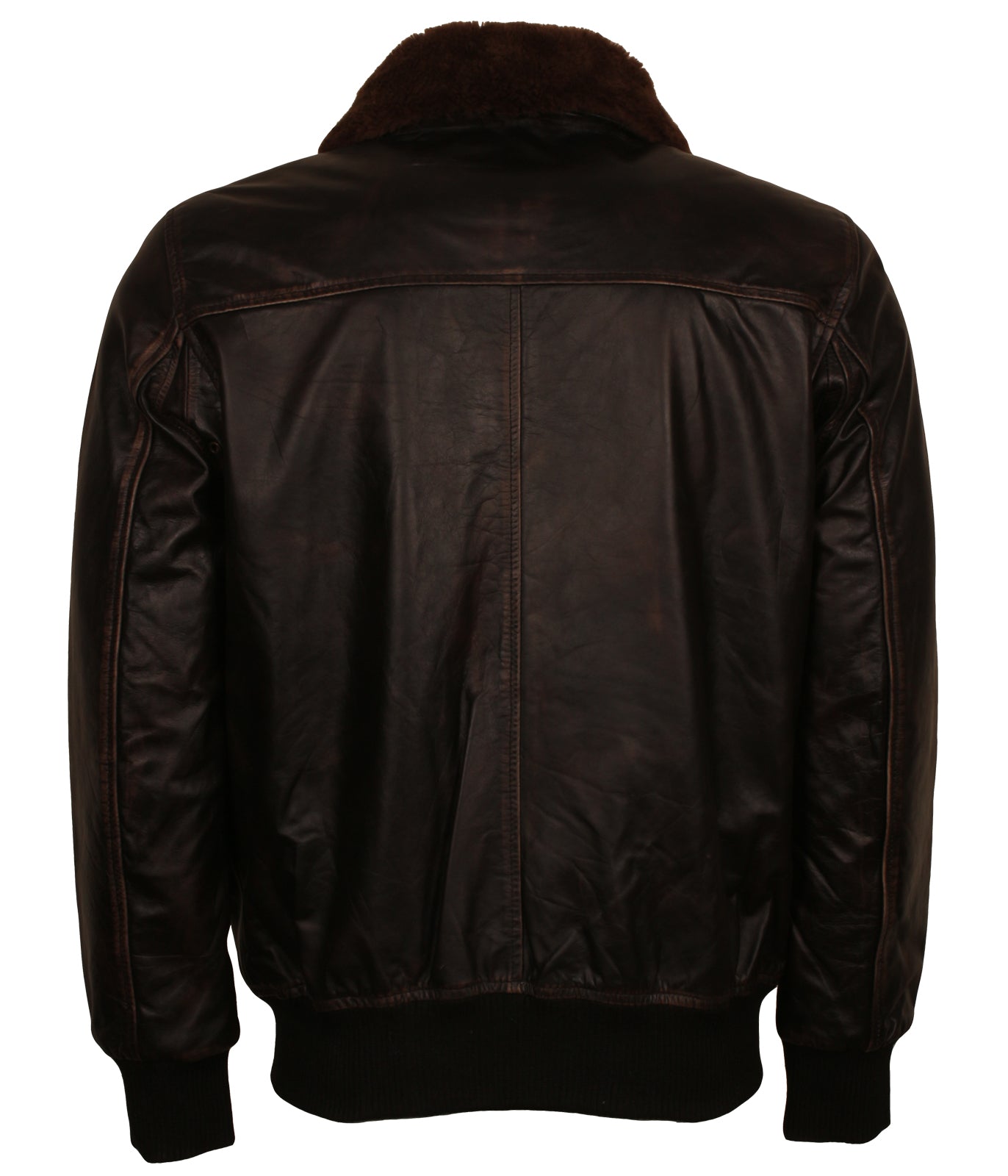 Sea Plane Naval Aviator Waxed Leather Jacket
