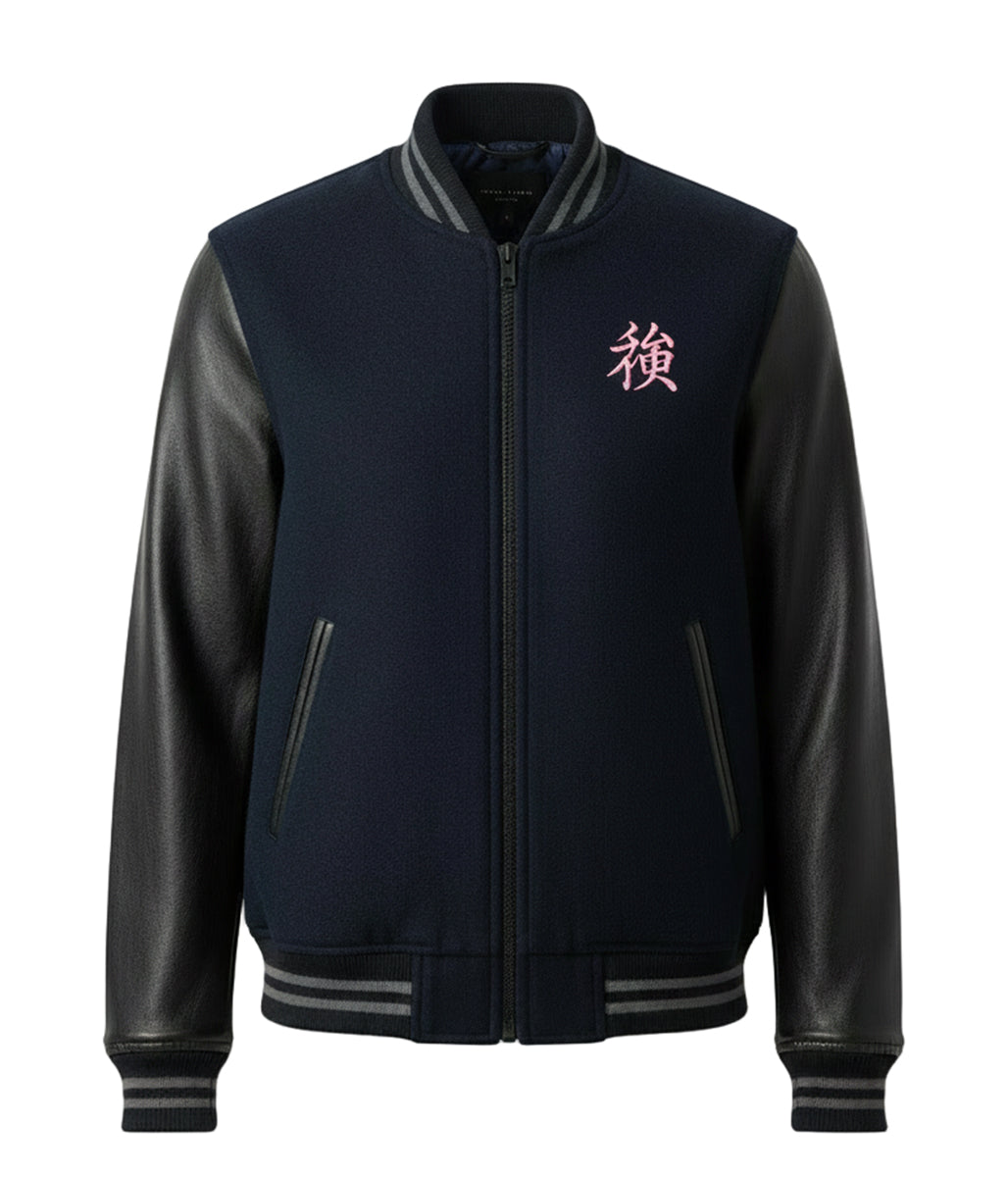 Cherry Blossom Varsity Jacket